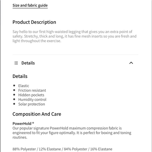 Fabletics Lisette High Waisted Printed Power Hold THE UP AND COMING Size L - Picture 8 of 8